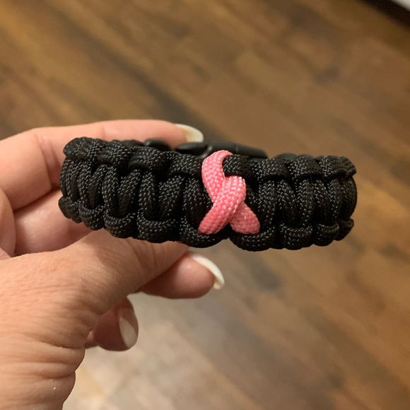 Breast Cancer Paracord Bracelet - Picture 2 of 2